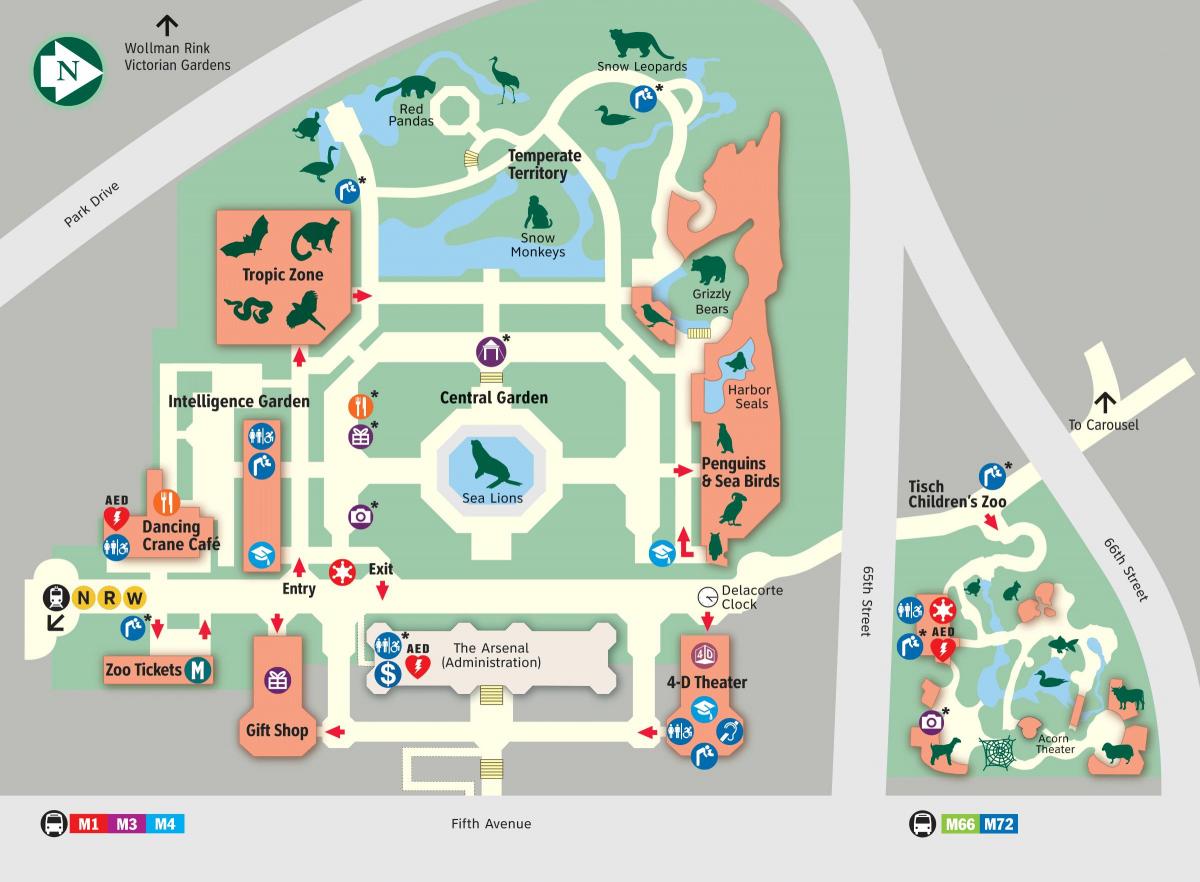 Manhattan zoo park map